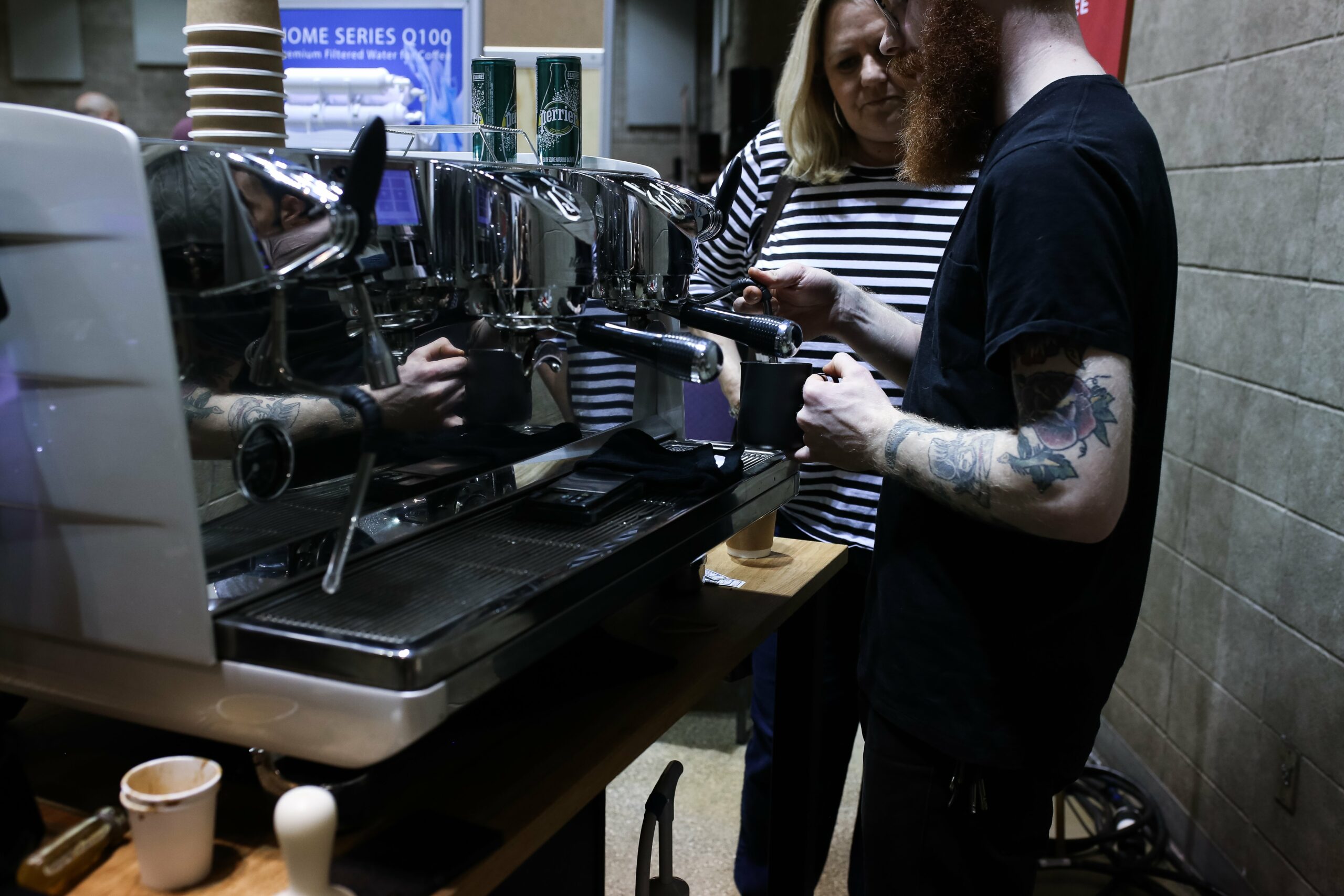Latte art tips at Hamilton Specialty Coffee show over the weekend.